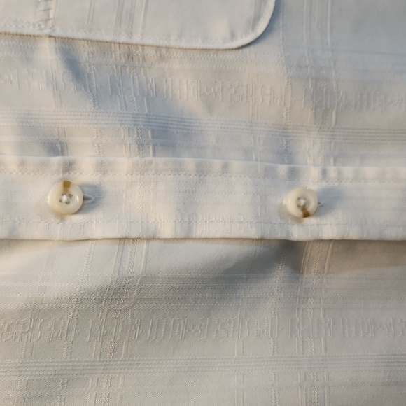 Seapointe men's casual button-down size XL cream grey shirt 67% modal soft - Picture 4 of 13